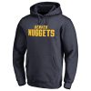 Denver Nuggets Navy Wordmark Unique Pullover Hoodie