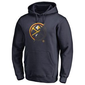Denver Nuggets Navy X Ray Pullover Hoodie Premium