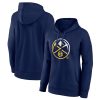 Denver Nuggets Women's Trendy Navy Gradient Logo Pullover Hoodie
