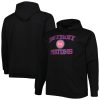 Detroit Pistons Black Big & Tall Heart & Soul Pullover Trendy Hoodie