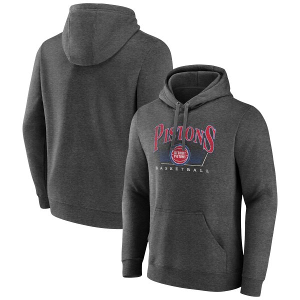 Detroit Pistons Charcoal Selection Pullover Fabulous Hoodie