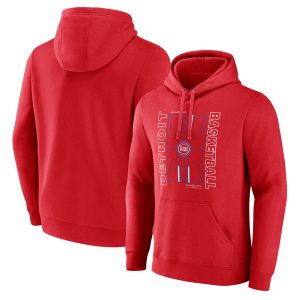 Detroit Pistons Red Michelob Ultra Full Court Elegant Pullover Hoodie
