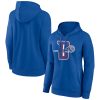 Detroit Pistons Women's Blue Premium Alternate Logo Pullover Hoodie