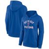Detroit Pistons Women's Blue Gorgeous Overtime Pullover Hoodie