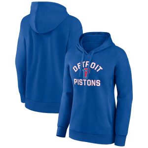 Detroit Pistons Women's Blue Gorgeous Overtime Pullover Hoodie