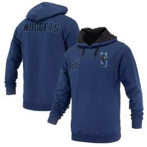 FISLL Denver Nuggets Unisex Navy Logoman Shadow Collection Pullover Hoodie Fabulous