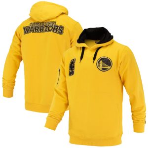 FISLL Golden State Warriors Unisex Fabulous Gold Logoman Shadow Collection Pullover Hoodie
