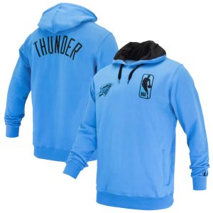 FISLL Oklahoma City Thunder Unisex Blue Logoman Shadow Collection Stylish Pullover Hoodie