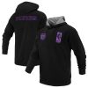 FISLL Sacramento Kings Unisex Stylish Black Logoman Shadow Collection Pullover Hoodie
