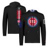 FISLL x Black History Collection Detroit Elegant Pistons Unisex Black Pullover Hoodie