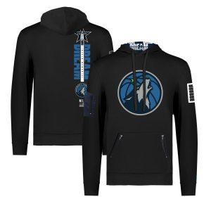 FISLL x Black History Collection Minnesota Chic Timberwolves Unisex Black Pullover Hoodie