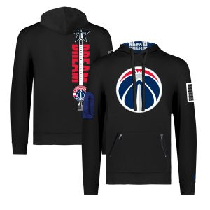 FISLL x Black History Premium Collection Washington Wizards Unisex Black Pullover Hoodie