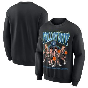 Fall Out Boy x Minnesota Timberwolves Unisex Black So Premium Much For (2our) Dust Pullover Sweatshirt