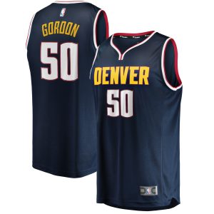 Fanatics Aaron Gordon Denver Eye - catching Nuggets Navy 2020/21 Fast Break Road Replica Jersey Icon Edition