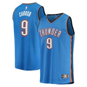 Fanatics Alex Caruso Oklahoma City Thunder Blue Fast Break Replica Player Jersey Icon Edition Trendy