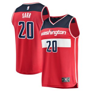 Fanatics Alexandre Sarr Washington Wizards Youth Red Fast Elegant Break Replica Player Jersey Icon Edition