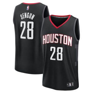 Fanatics Alperen Sengun Houston Rockets Black Fast Unique Break Replica Player Jersey Statement Edition