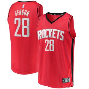 Fanatics Alperen Sengun Houston Rockets Red Elegant Fast Break Replica Jersey Icon Edition