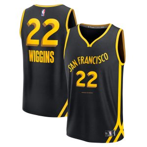 Fanatics Andrew Wiggins Golden State Warriors Trendy Black Fast Break Jersey City Edition