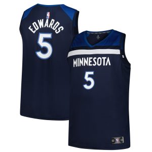 Fanatics Anthony Edwards Minnesota Trendy Timberwolves Navy Big & Tall Fast Break Jersey Icon Edition