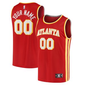 Fanatics Atlanta Hawks Red Fast Break Replica Custom Chic Jersey Icon Edition