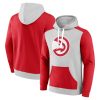 Fanatics Atlanta Hawks Red/Silver Big & Tall Primary Arctic Pullover Hoodie Gorgeous