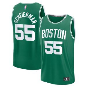 Fanatics Baylor Scheierman Boston Trendy Celtics Youth Kelly Green 2024 NBA Draft Fast Break Player Jersey Icon Edition