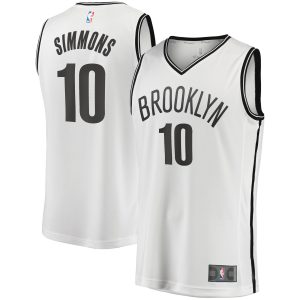 Fanatics Ben Eye - catching Simmons Brooklyn Nets White Fast Break Replica Jersey Association Edition