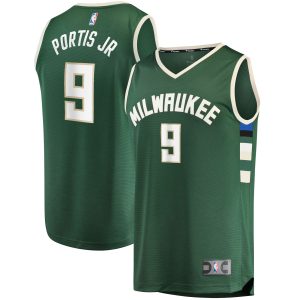 Fanatics Bobby Portis Milwaukee Bucks Green Fast Break Fabulous Replica Jersey Icon Edition