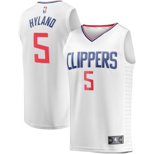 Fanatics Bones Hyland Trendy LA Clippers White Fast Break Player Jersey Association Edition