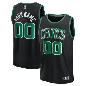 Fanatics Boston Celtics Black Fast Chic Break Custom Jersey Statement Edition