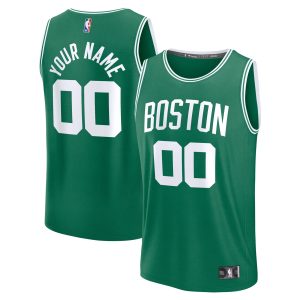 Fanatics Boston Celtics Kelly Premium Green Fast Break Custom Jersey Icon Edition