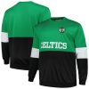 Fanatics Boston Celtics Kelly Green/Black Fabulous Big & Tall Split Pullover Sweatshirt