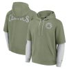 Fanatics Boston Celtics Stylish Olive Elements Sleek Pullover Hoodie