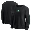 Fanatics Boston Celtics Women's Black Oversized Game Day Pullover Chic Sweatshirt