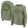 Fanatics Boston Elegant Celtics Women's Olive Elements Flow Pullover Sweatshirt