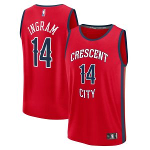 Fanatics Brandon Ingram Gorgeous New Orleans Pelicans Red Fast Break Replica Player Jersey Statement Edition