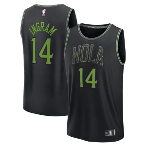 Fanatics Brandon Ingram New Orleans Pelicans Youth Black Chic Fast Break Jersey City Edition