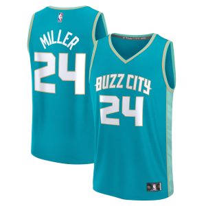 Fanatics Brandon Miller Charlotte Hornets Teal Fast Break Eye - catching Jersey City Edition