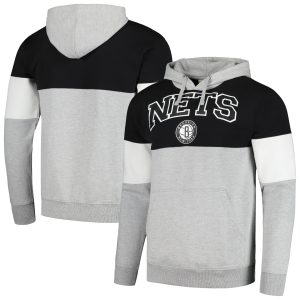 Fanatics Brooklyn Nets Black Contrast Fabulous Pieced Pullover Hoodie