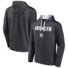 Fanatics Brooklyn Nets Unique Heather Charcoal Fast Break Pullover Hoodie