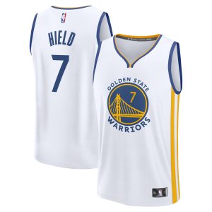 Fanatics Buddy Hield Golden State Premium Warriors White Fast Break Replica Player Jersey Association Edition