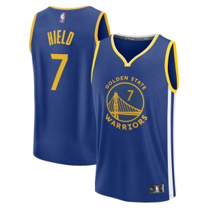 Fanatics Buddy Hield Golden Stylish State Warriors Youth Royal Fast Break Replica Player Jersey Icon Edition
