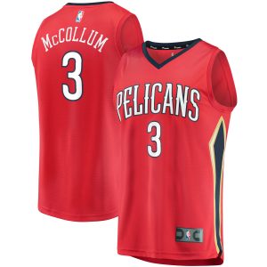 Fanatics C.J. McCollum New Orleans Pelicans Red Fast Break Replica Eye - catching Player Jersey Statement Edition