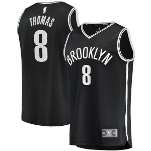 Fanatics Cam Thomas Brooklyn Nets Black 2021 NBA Draft Trendy First Round Pick Fast Break Replica Jersey Icon Edition