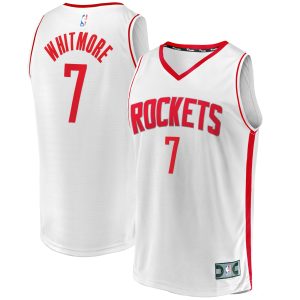 Fanatics Cam Whitmore Premium Houston Rockets Youth White Fast Break Replica Player Jersey Association Edition