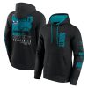 Fanatics Charlotte Hornets Black Game Time Crossover Pullover Chic Hoodie