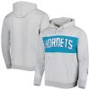 Fanatics Charlotte Hornets Heather Gray Wordmark French Terry Pullover Eye - catching Hoodie