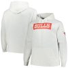 Fanatics Chicago Bulls Ash Big & Tall Raglan Tri Blend Premium Pullover Hoodie