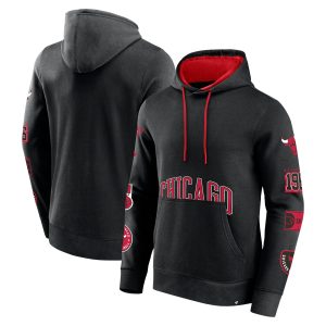 Fanatics Chicago Bulls Gorgeous Black Home Court Pullover Hoodie